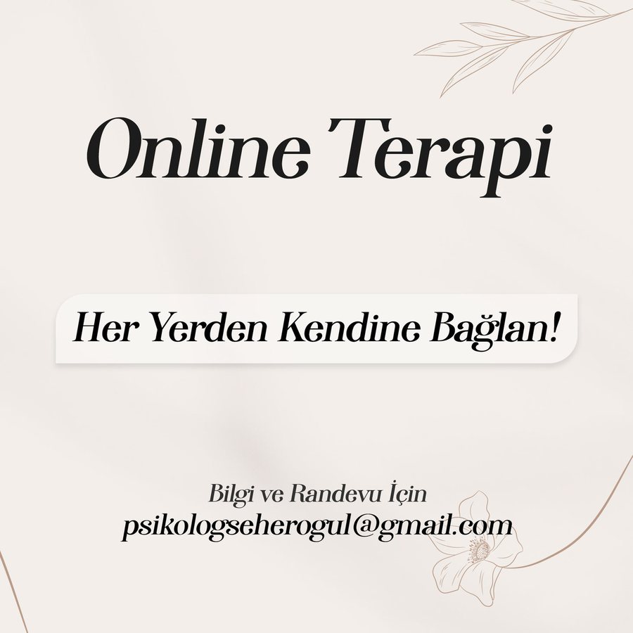 Online Terapi ile her yerden kendine bağlan