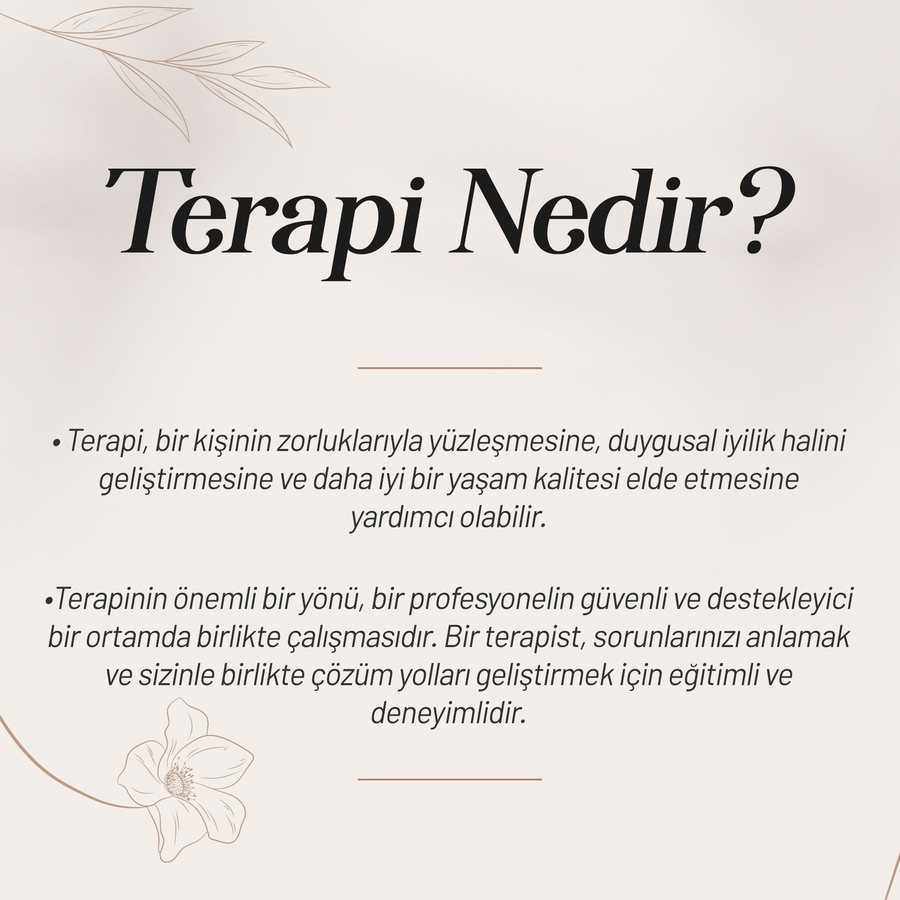 Terapi Nedir?