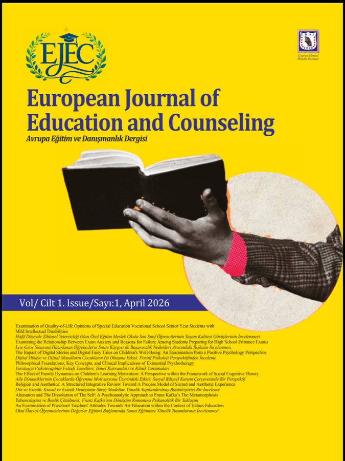 European Journal of Education and Counselling ilk sayısı yayında